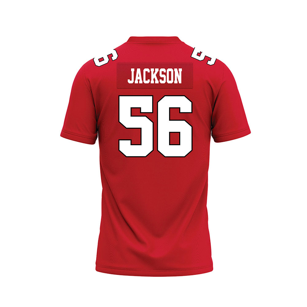 Youngstown State - NCAA Football : Naim Jackson - Red Premium Football Jersey-1