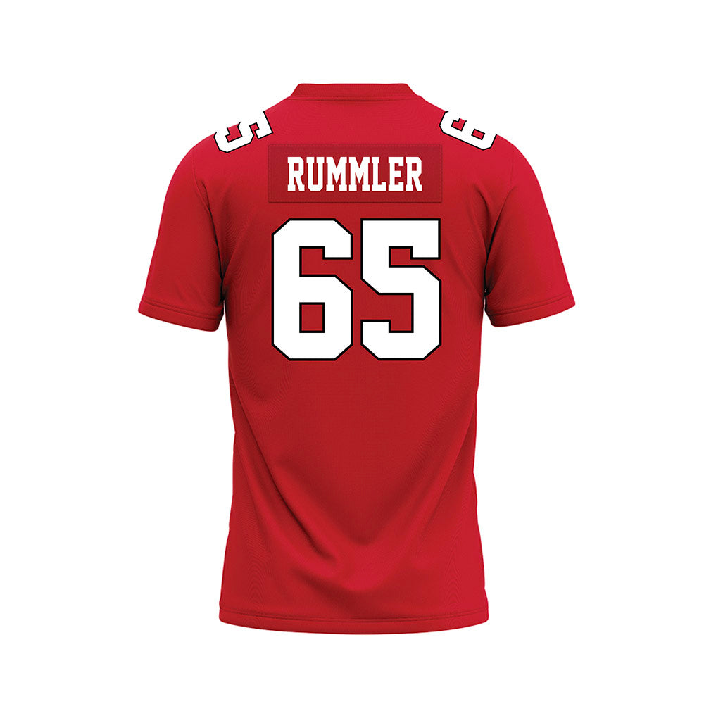 Youngstown State - NCAA Football : Brody Rummler - Red Premium Football Jersey-1