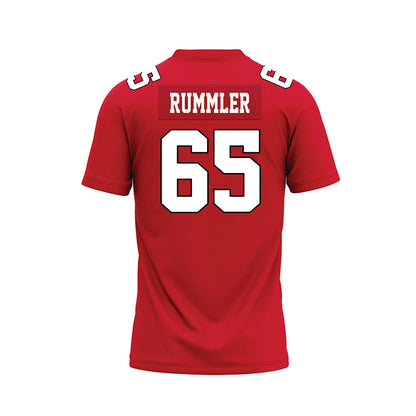 Youngstown State - NCAA Football : Brody Rummler - Red Premium Football Jersey-1