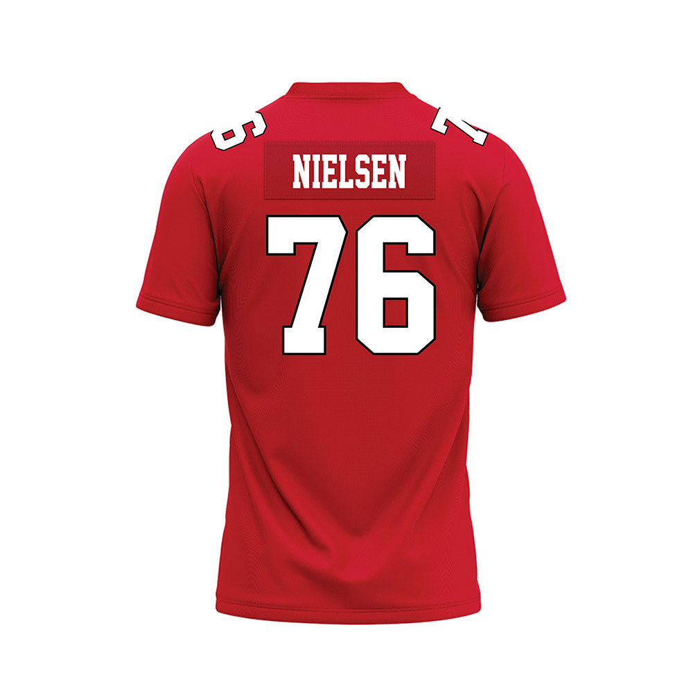 Youngstown State - NCAA Football : Nicholas Nielsen - Red Premium Football Jersey-1