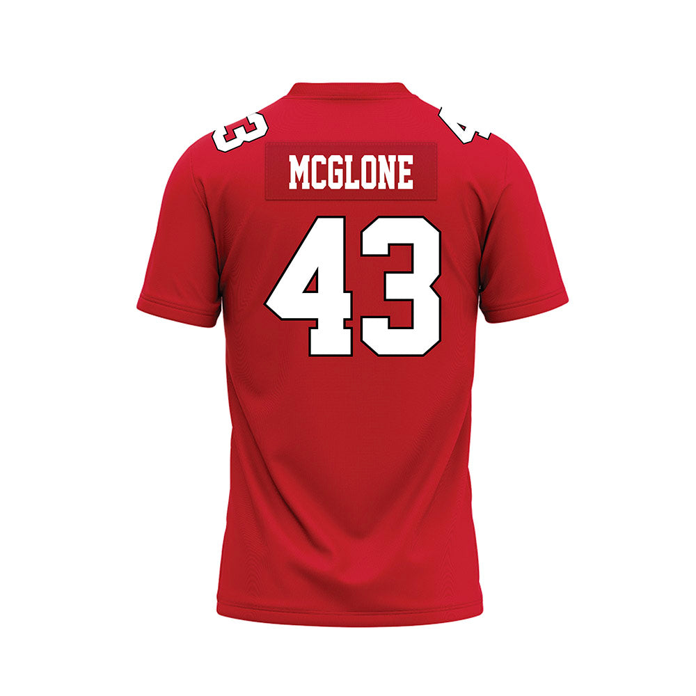 Youngstown State - NCAA Football : Michael McGlone - Red Premium Football Jersey-1
