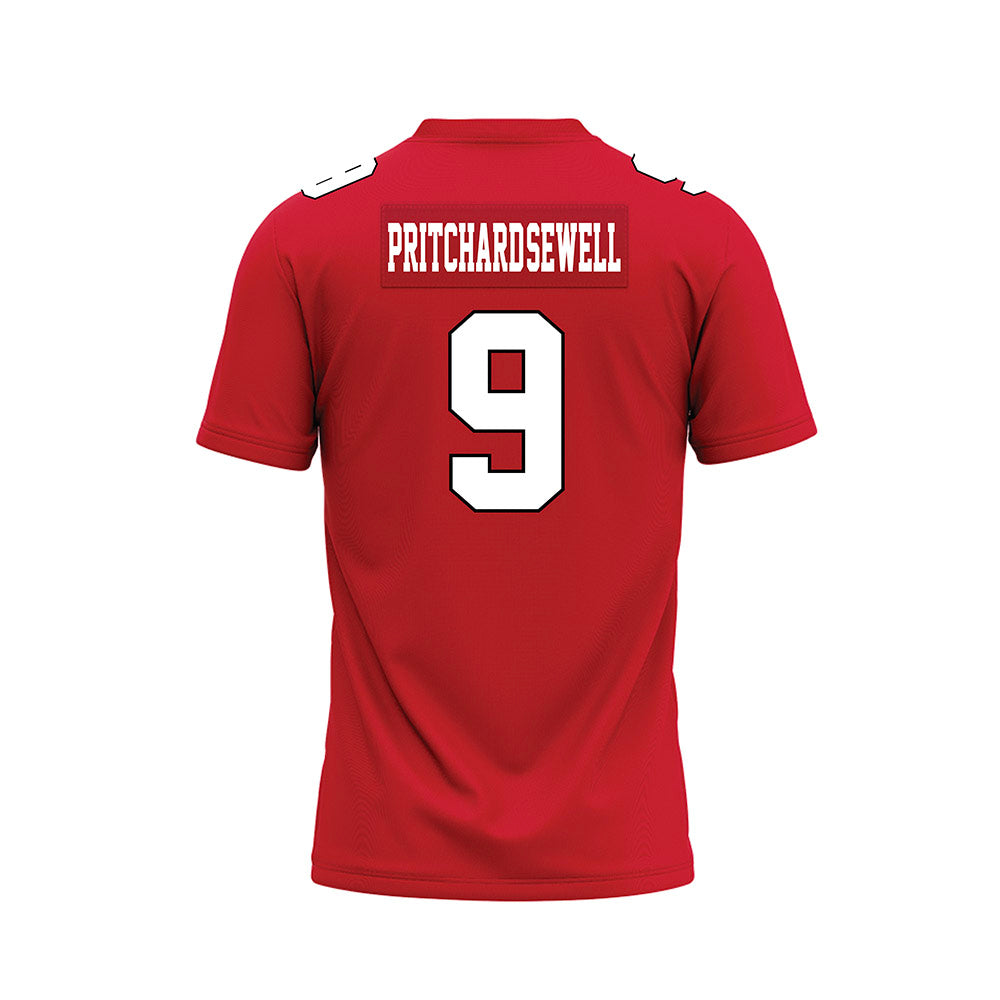 Youngstown State - NCAA Football : Jordan Pritchard-Sewell - Red Premium Football Jersey-1