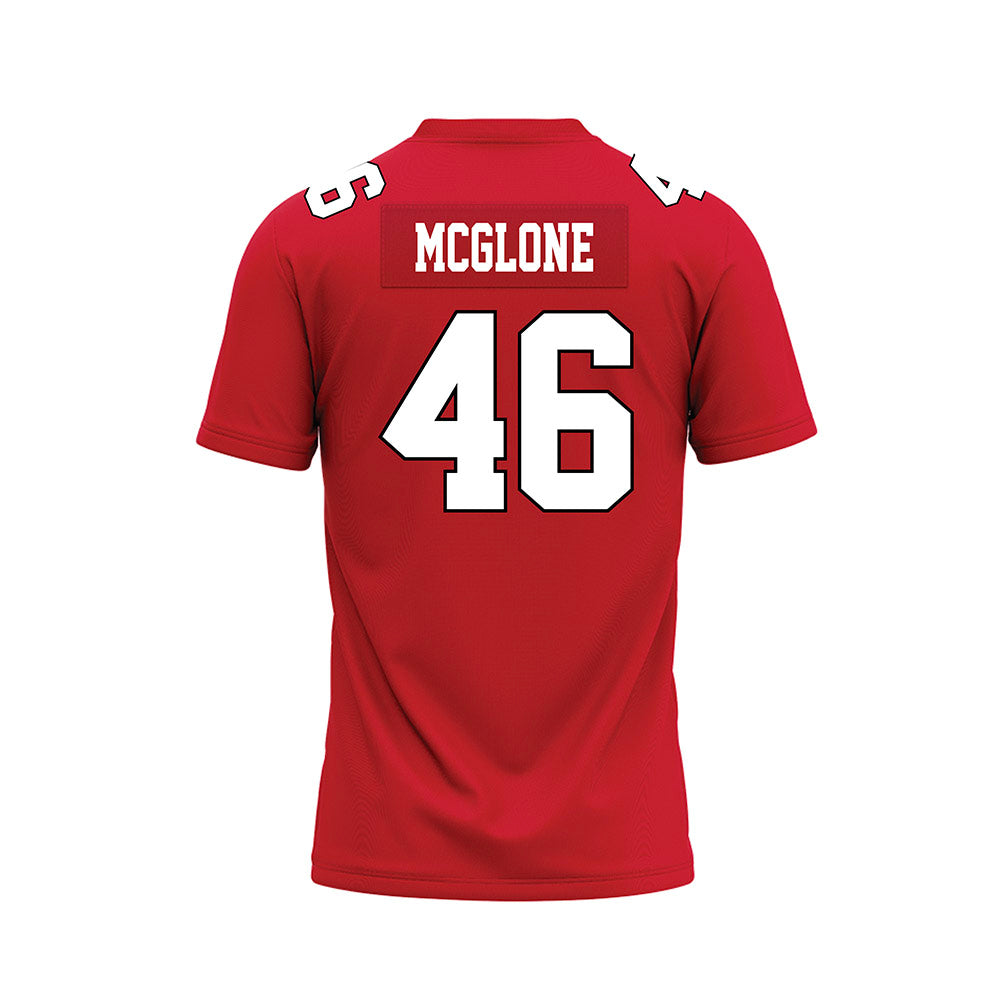 Youngstown State - NCAA Football : Michael McGlone - Red Premium Football Jersey-1