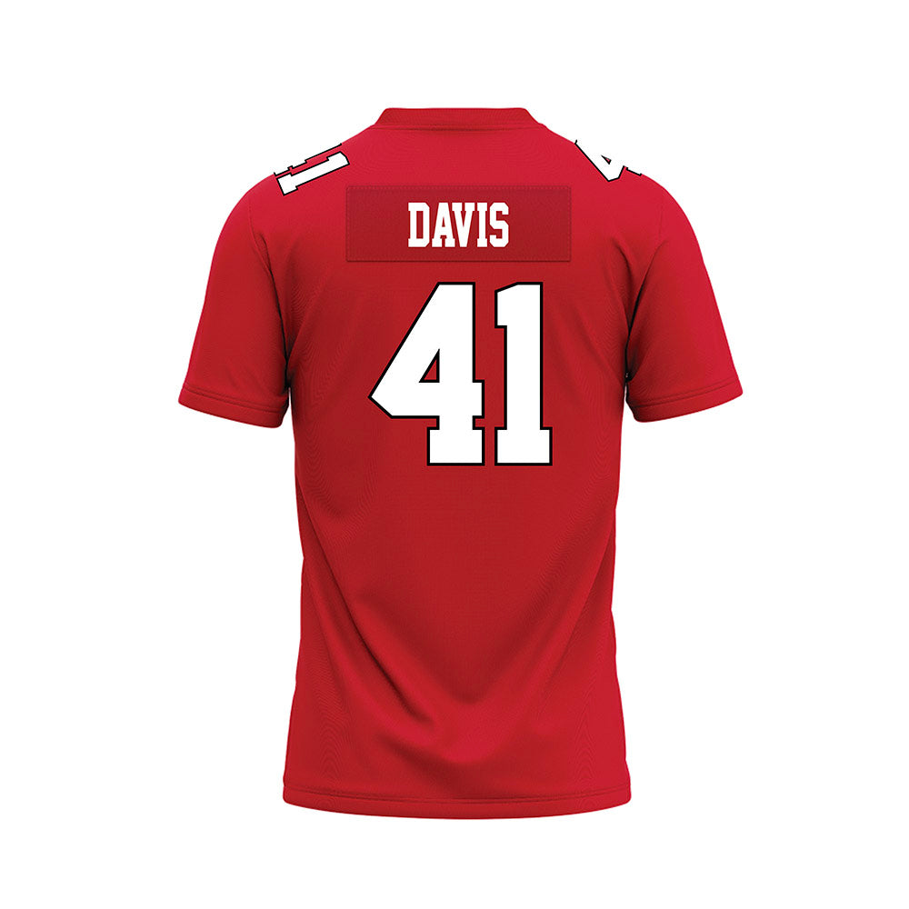 Youngstown State - NCAA Football : Tyris Davis - Red Premium Football Jersey-1
