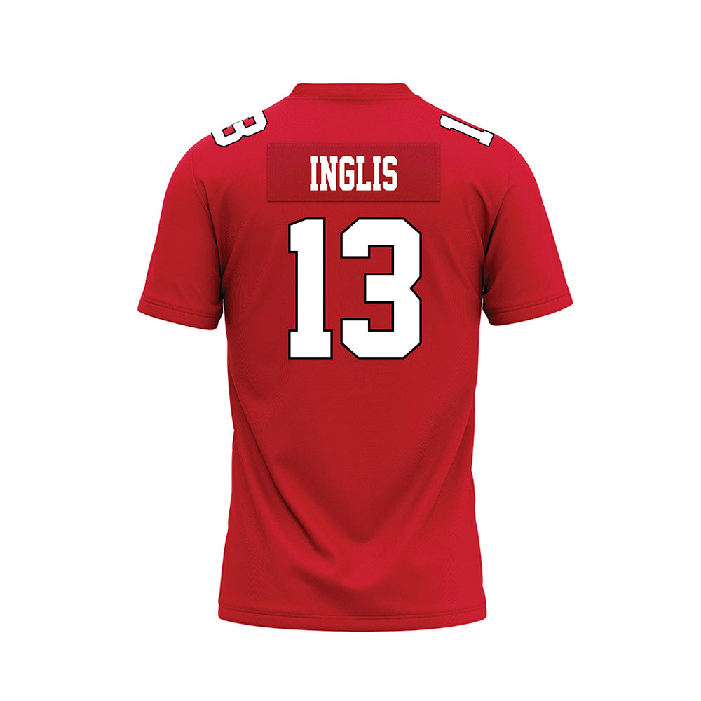 Youngstown State - NCAA Football : Danny Inglis - Red Premium Football Jersey-1