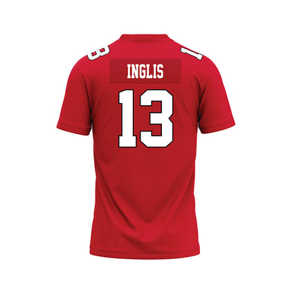 Youngstown State - NCAA Football : Danny Inglis - Red Premium Football Jersey-1