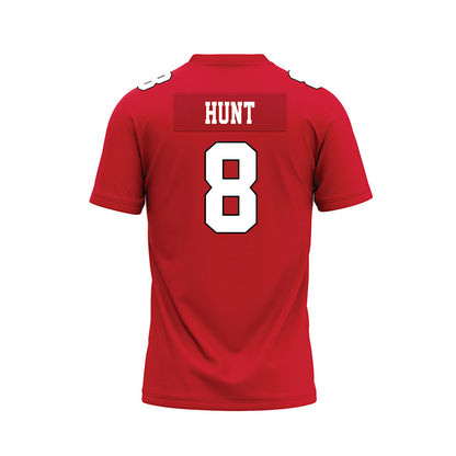 Youngstown State - NCAA Football : Bryan Hunt - Red Premium Football Jersey-1