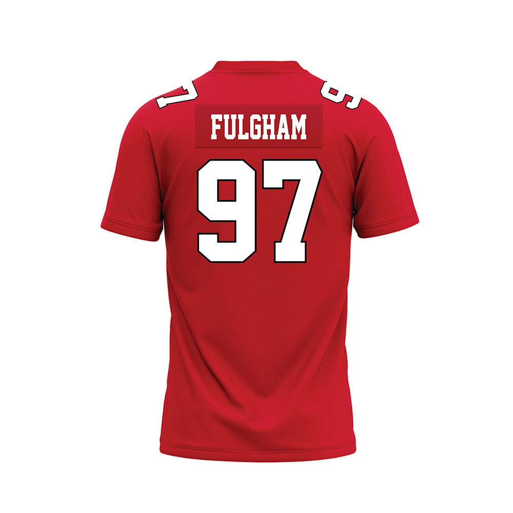 Youngstown State - NCAA Football : Trentt Fulgham - Red Premium Football Jersey-1