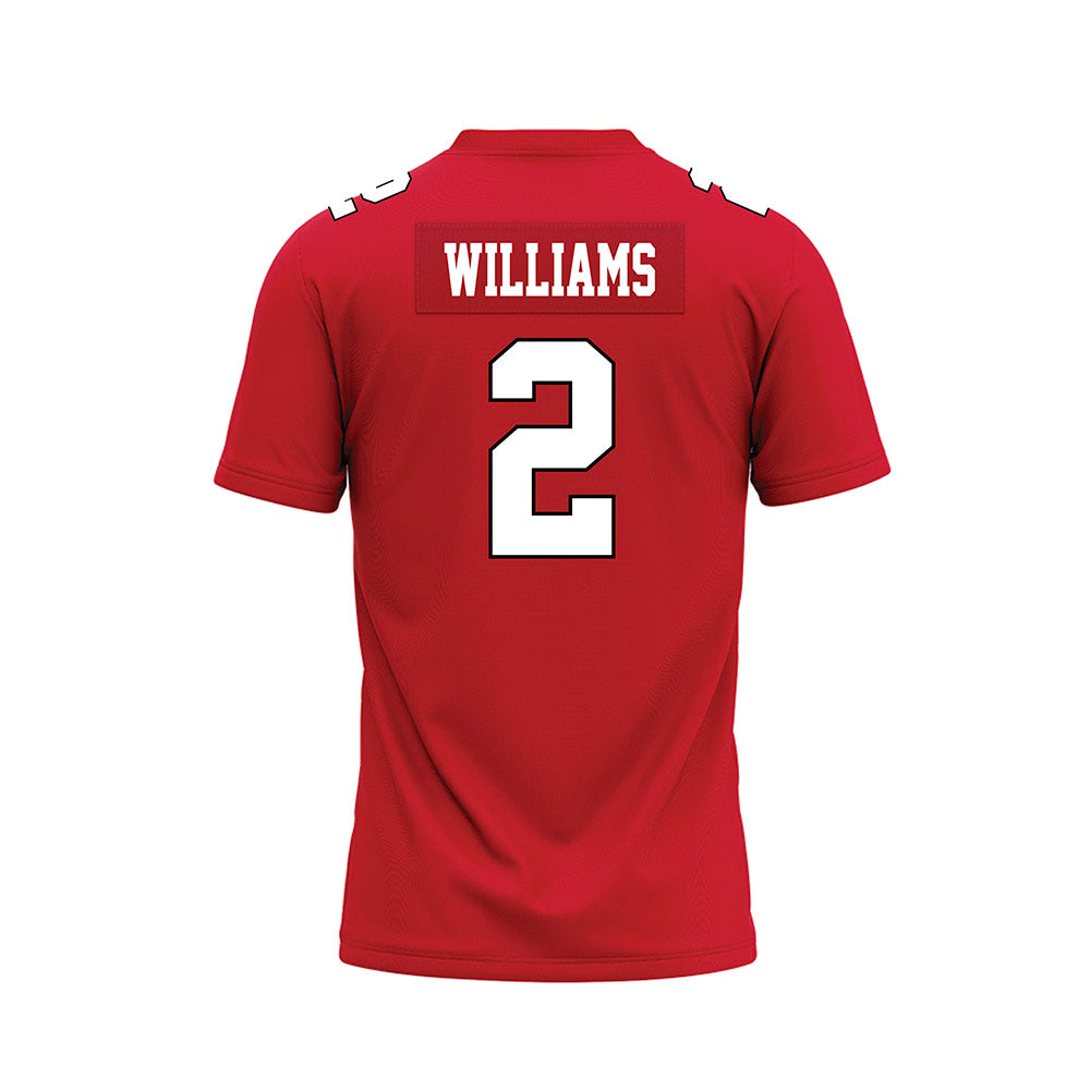 Youngstown State - NCAA Football : Dorian Williams - Red Premium Football Jersey-1