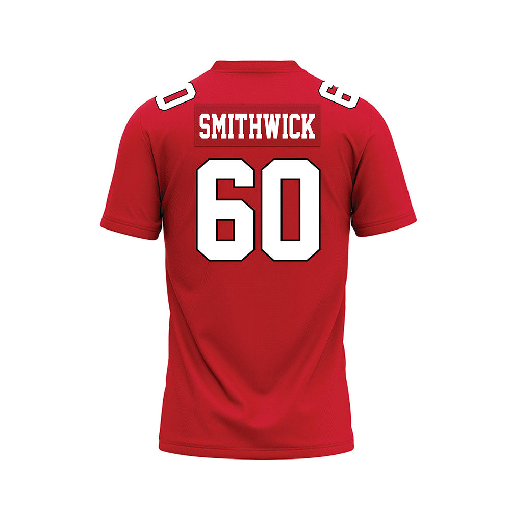 Youngstown State - NCAA Football : Najwan Smithwick - Red Premium Football Jersey-1