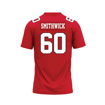 Youngstown State - NCAA Football : Najwan Smithwick - Red Premium Football Jersey-1