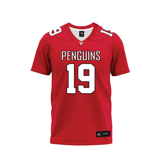 Youngstown State - NCAA Football : Colin Seibert - Red Premium Football Jersey-0