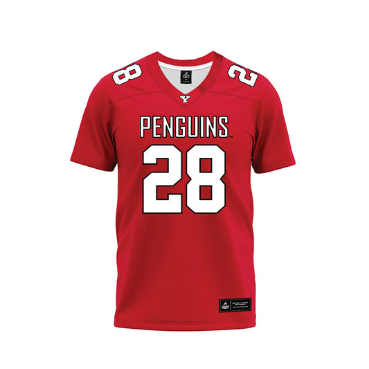 Youngstown State - NCAA Football : Marcus Logan - Red Premium Football Jersey-0
