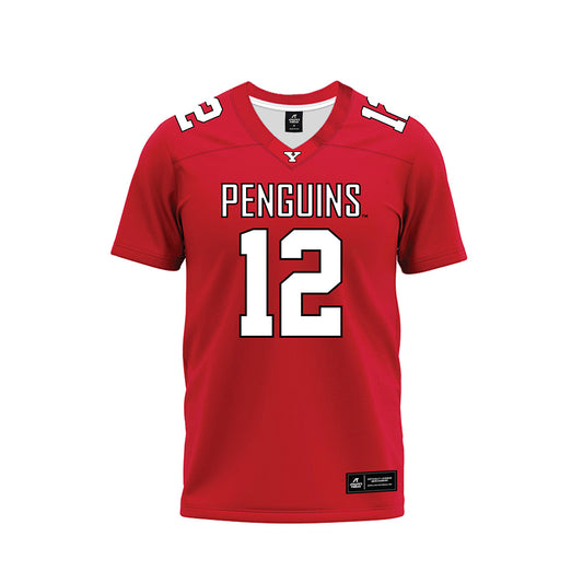 Youngstown State - NCAA Football : Beau Brungard - Red Premium Football Jersey-0