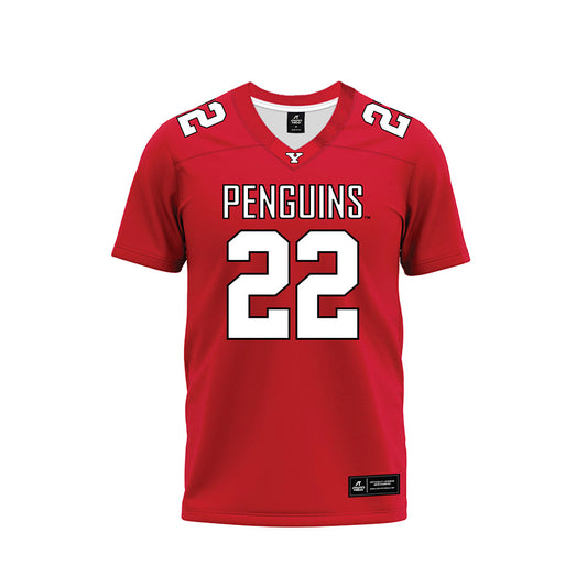 Youngstown State - NCAA Football : Sirr Gibson - Red Premium Football Jersey-0