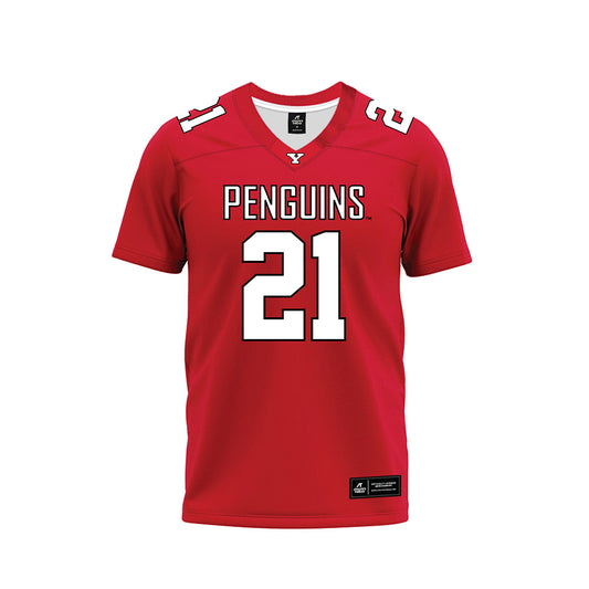 Youngstown State - NCAA Football : Ross Davidson - Red Premium Football Jersey-0