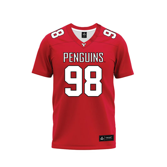 Youngstown State - NCAA Football : Marcus Henderson ii - Red Premium Football Jersey-0