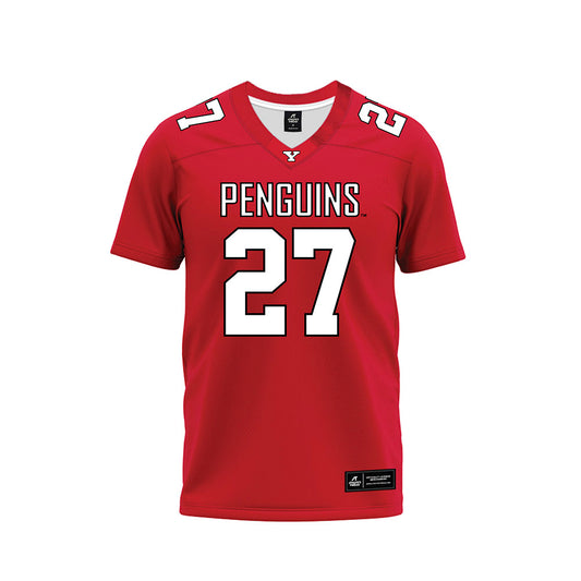 Youngstown State - NCAA Football : Caleb Anthony - Red Premium Football Jersey-0
