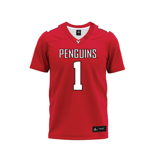 Youngstown State - NCAA Football : Lynn Wyche El - Red Premium Football Jersey-0