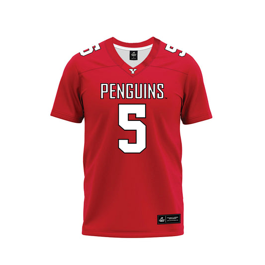 Youngstown State - NCAA Football : Fresh Walters - Red Premium Football Jersey-0