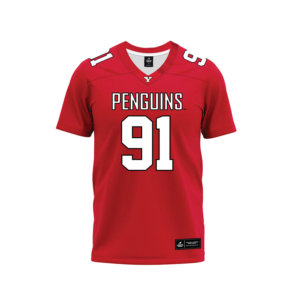 Youngstown State - NCAA Football : Reighn Lowery - Red Premium Football Jersey-0
