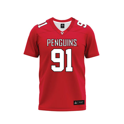 Youngstown State - NCAA Football : Reighn Lowery - Red Premium Football Jersey-0