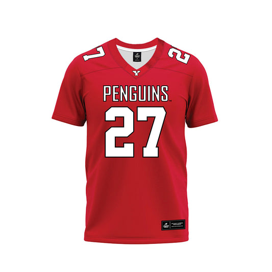 Youngstown State - NCAA Football : Lemondte Chambers - Red Premium Football Jersey-0
