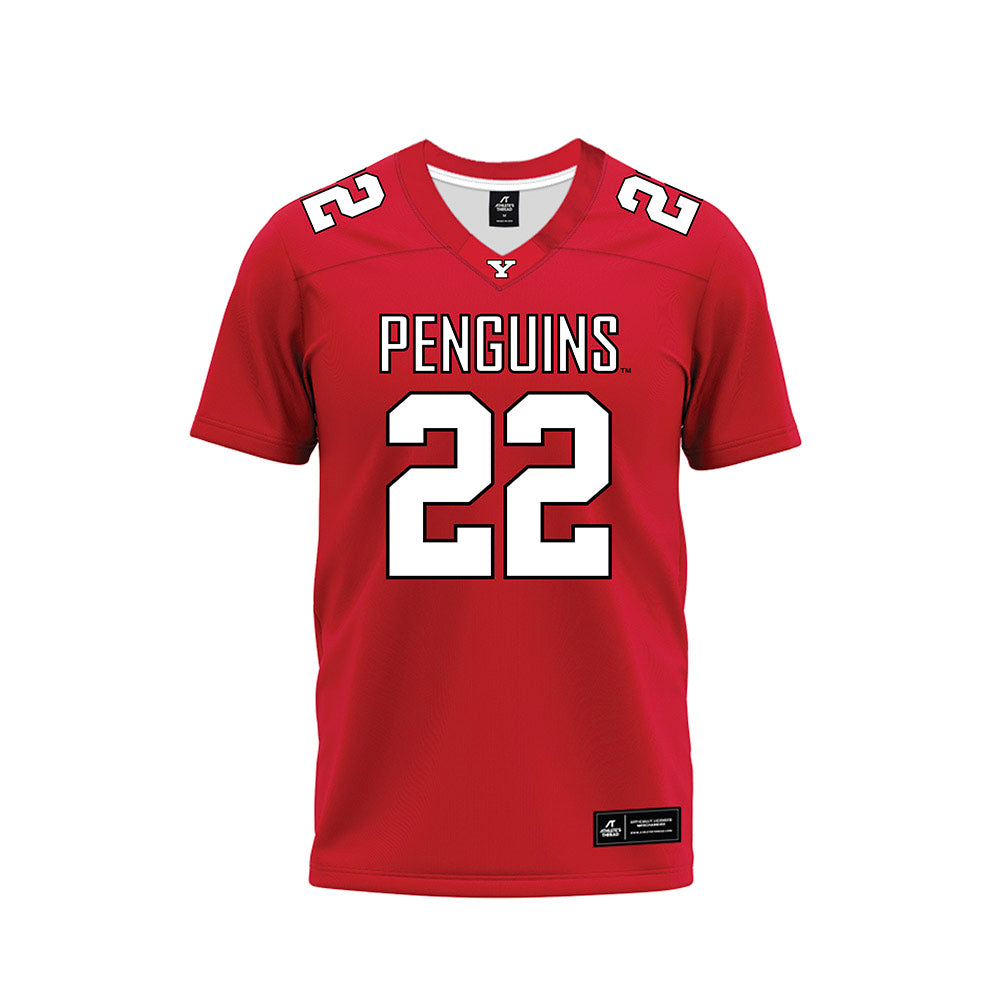 Youngstown State - NCAA Football : Dev Holman - Red Premium Football Jersey-0