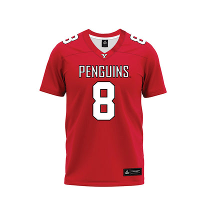 Youngstown State - NCAA Football : Bryan Hunt - Red Premium Football Jersey-0