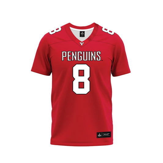 Youngstown State - NCAA Football : Bryan Hunt - Red Premium Football Jersey-0
