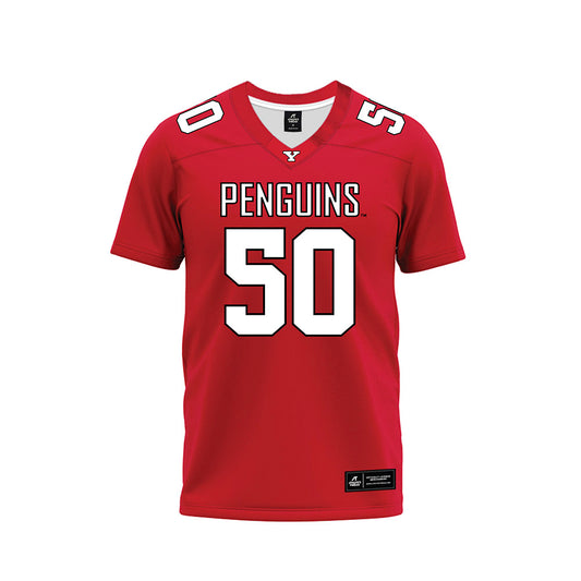 Youngstown State - NCAA Football : Vince Luce - Red Premium Football Jersey-0