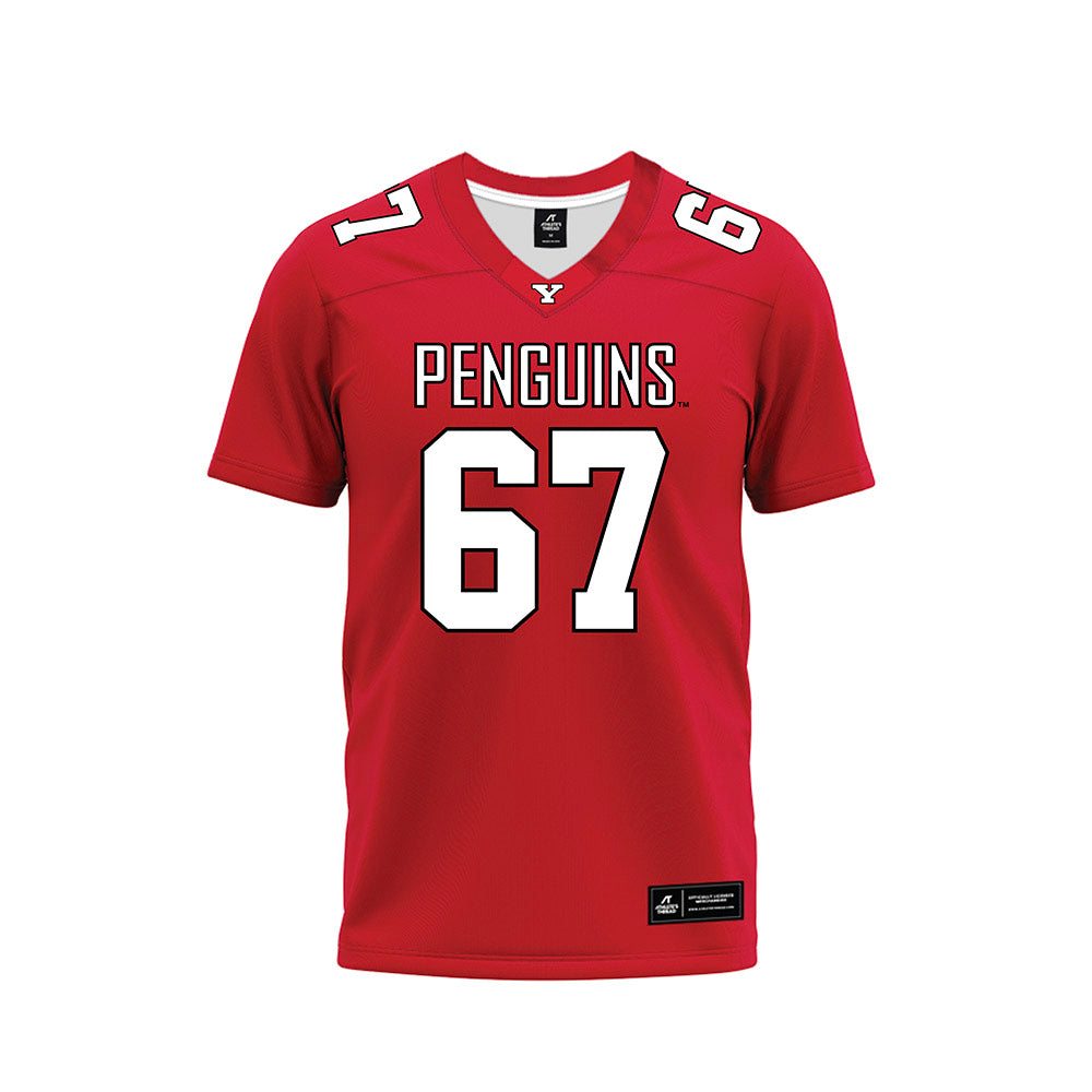 Youngstown State - NCAA Football : Van Keen - Red Premium Football Jersey-0