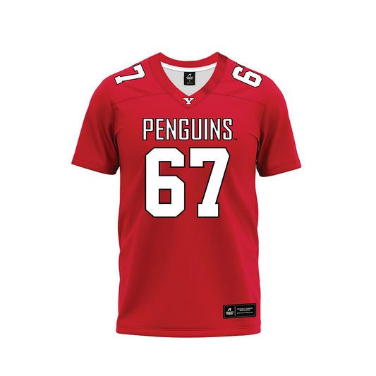 Youngstown State - NCAA Football : Van Keen - Red Premium Football Jersey-0