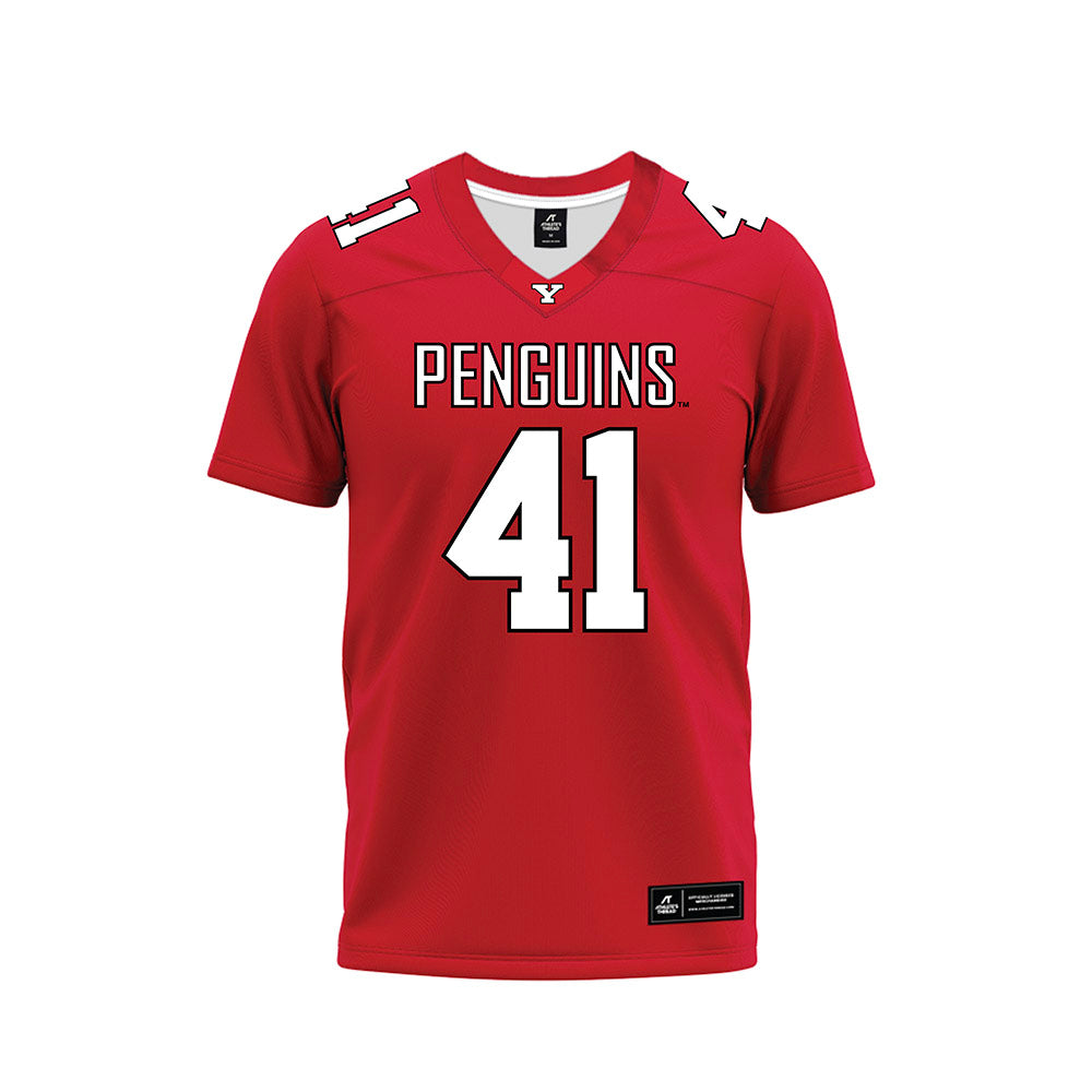 Youngstown State - NCAA Football : Tyris Davis - Red Premium Football Jersey-0