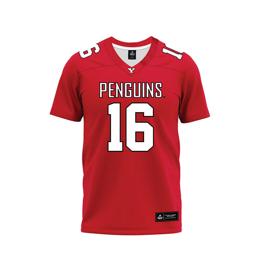 Youngstown State - NCAA Football : Solomon Farrell - Red Premium Football Jersey-0