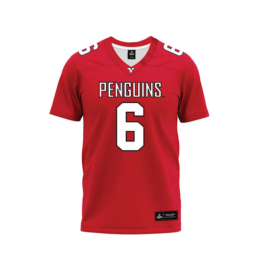 Youngstown State - NCAA Football : Julius Jackson - Red Premium Football Jersey-0