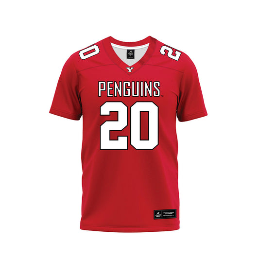 Youngstown State - NCAA Football : Stanley Clyne - Red Premium Football Jersey-0