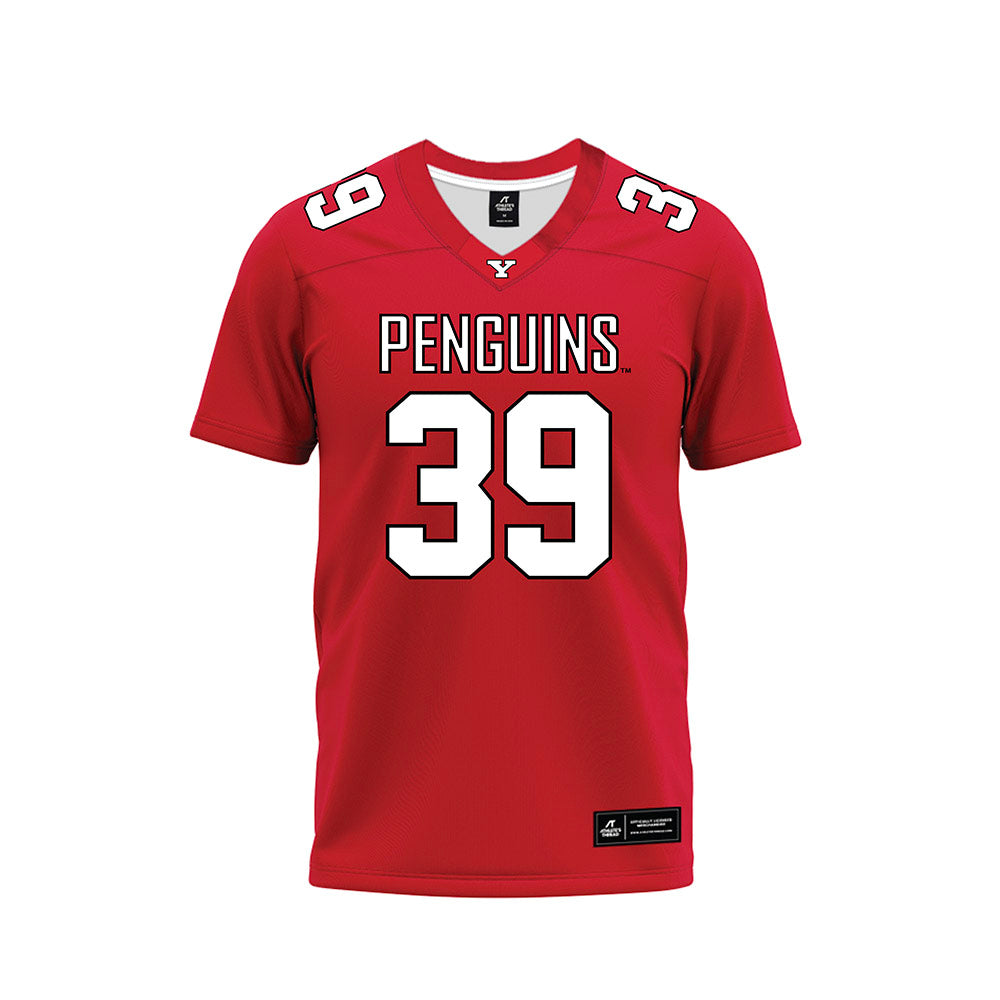 Youngstown State - NCAA Football : Braylen Adams - Red Premium Football Jersey-0