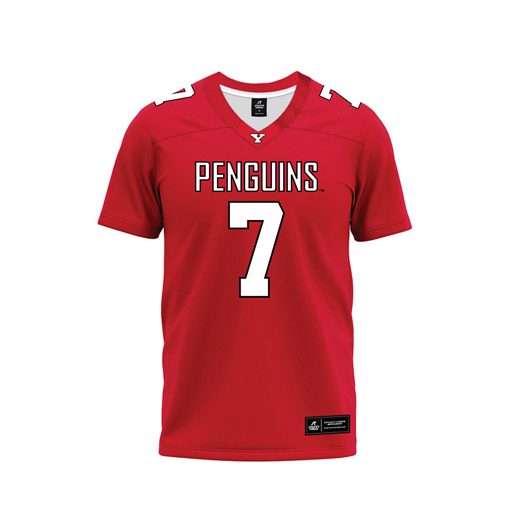 Youngstown State - NCAA Football : Raleigh Collins III - Red Premium Football Jersey-0