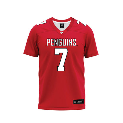 Youngstown State - NCAA Football : Raleigh Collins III - Red Premium Football Jersey-0