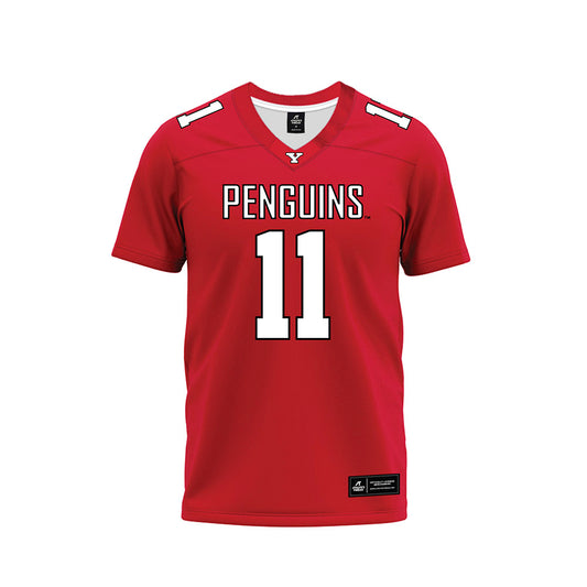 Youngstown State - NCAA Football : Mike Solomon - Red Premium Football Jersey-0