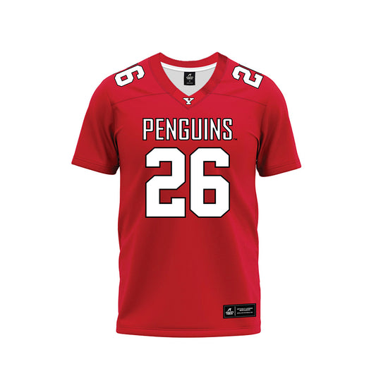 Youngstown State - NCAA Football : Jeremiah Sanders - Red Premium Football Jersey-0