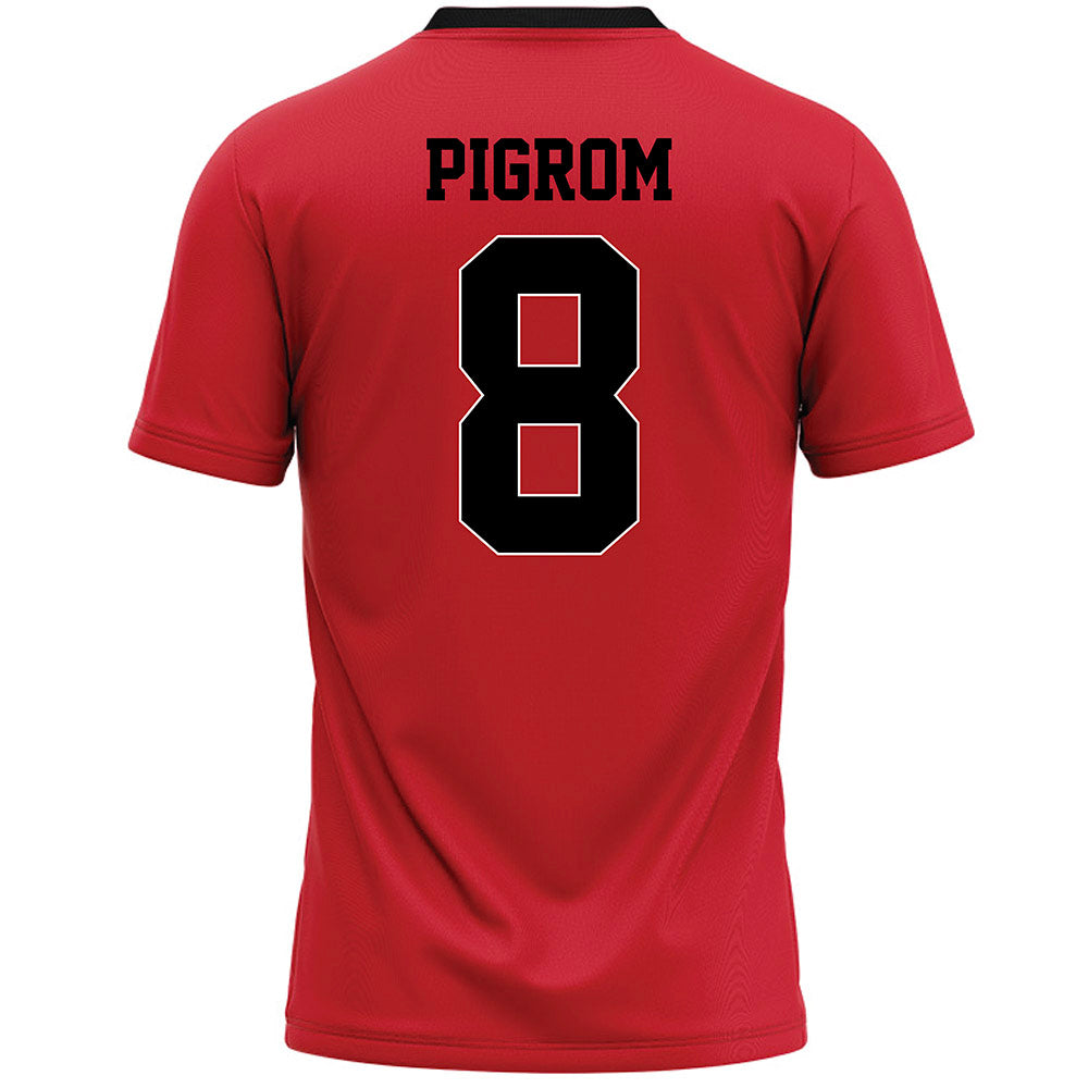 Youngstown State - NCAA Women's Lacrosse : Skylar Pigrom - Red Lacrosse Jersey-1