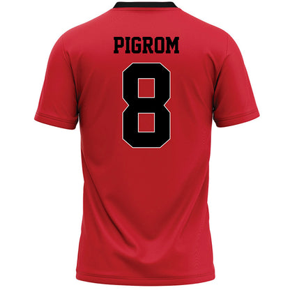 Youngstown State - NCAA Women's Lacrosse : Skylar Pigrom - Red Lacrosse Jersey-1