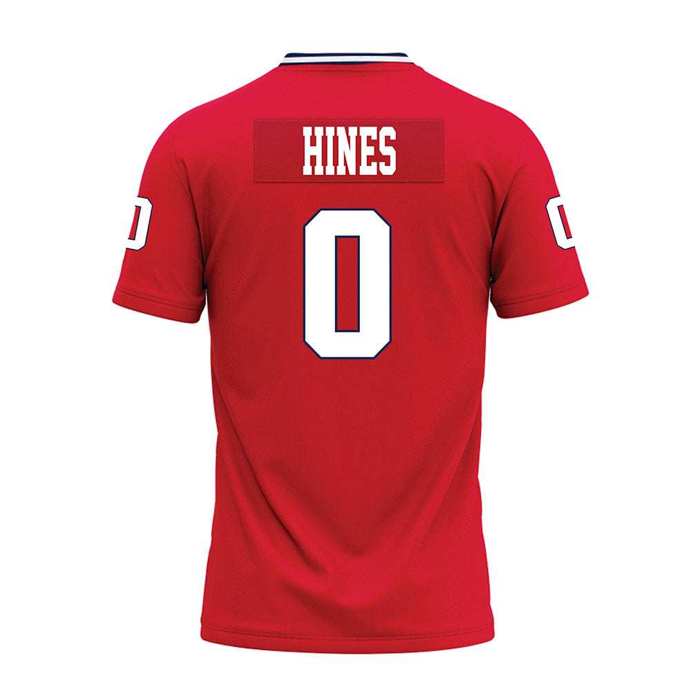 Dayton - NCAA Football : Brady Hines - Red Premium Football Jersey-1