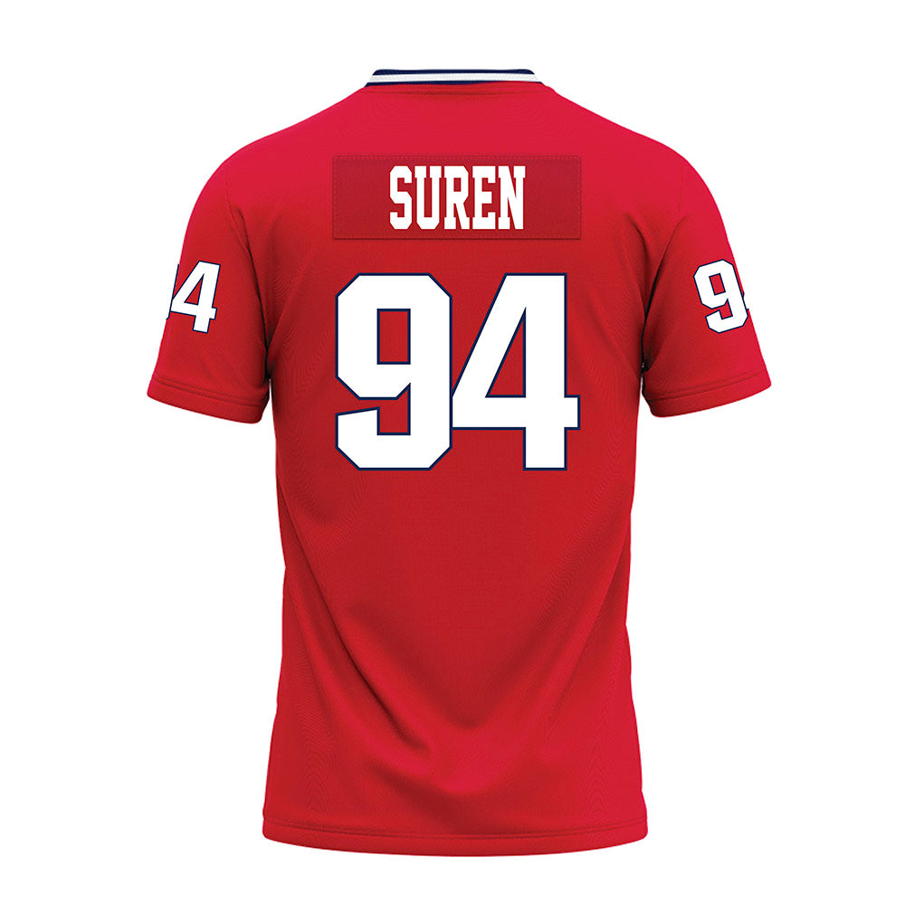 Dayton - NCAA Football : Griffin Suren - Red Premium Football Jersey-1