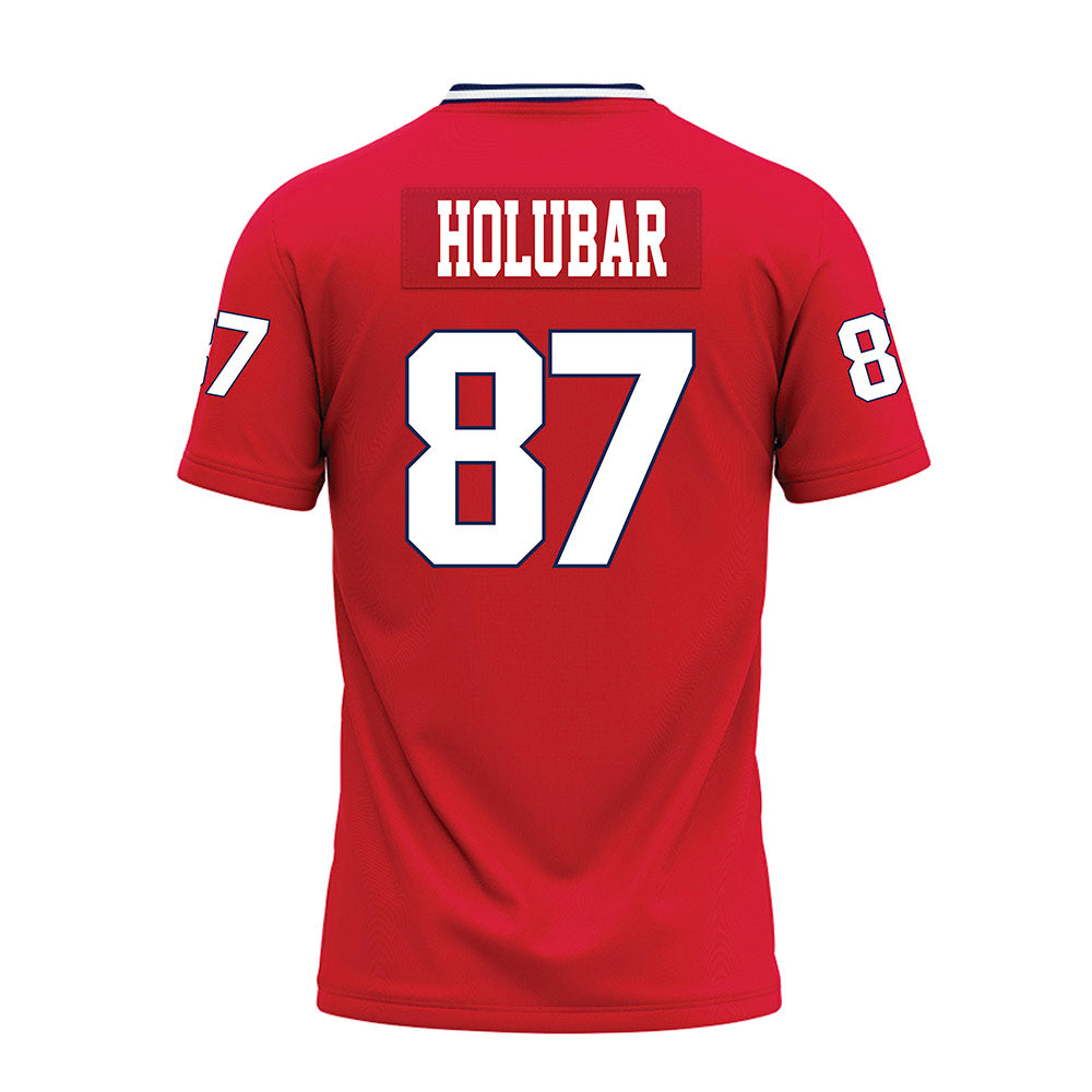 Dayton - NCAA Football : Brevin Holubar - Red Premium Football Jersey-1