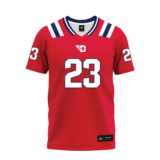 Dayton - NCAA Football : Jordan Mckie - Red Premium Football Jersey-0