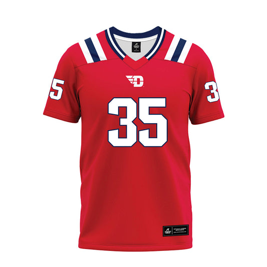 Dayton - NCAA Football : Noah Spencer - Red Premium Football Jersey-0