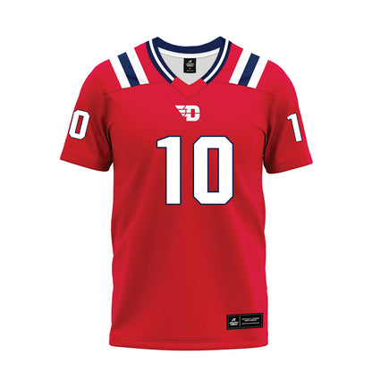 Dayton - NCAA Football : Luke Pennington - Red Premium Football Jersey-0